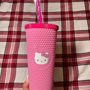 Hello Kitty Pink Tumbler with Straw